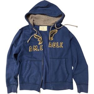 American Eagle Outfitters Navy Hoodie Zip Up Jacket